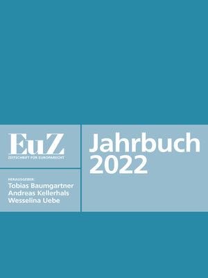 cover image of EuZ--Zeitschrift für Europarecht--Jahrbuch 2022